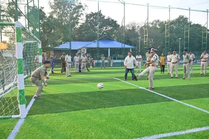 FIFA football turf built by Kumar Sports in Islampur, West Bengal