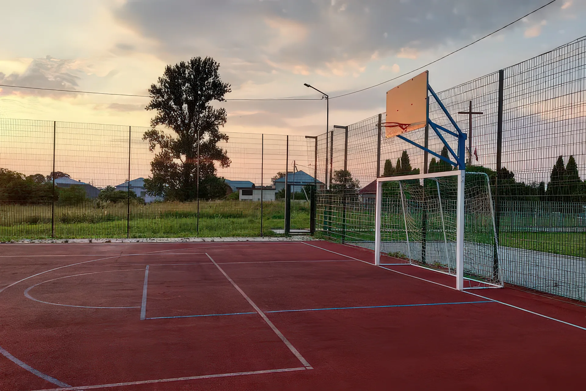 Basketball court at Latehar, Jharkhand