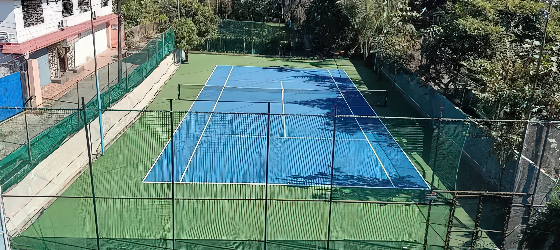 Synthetic tennis court at Siliguri, West Bengal